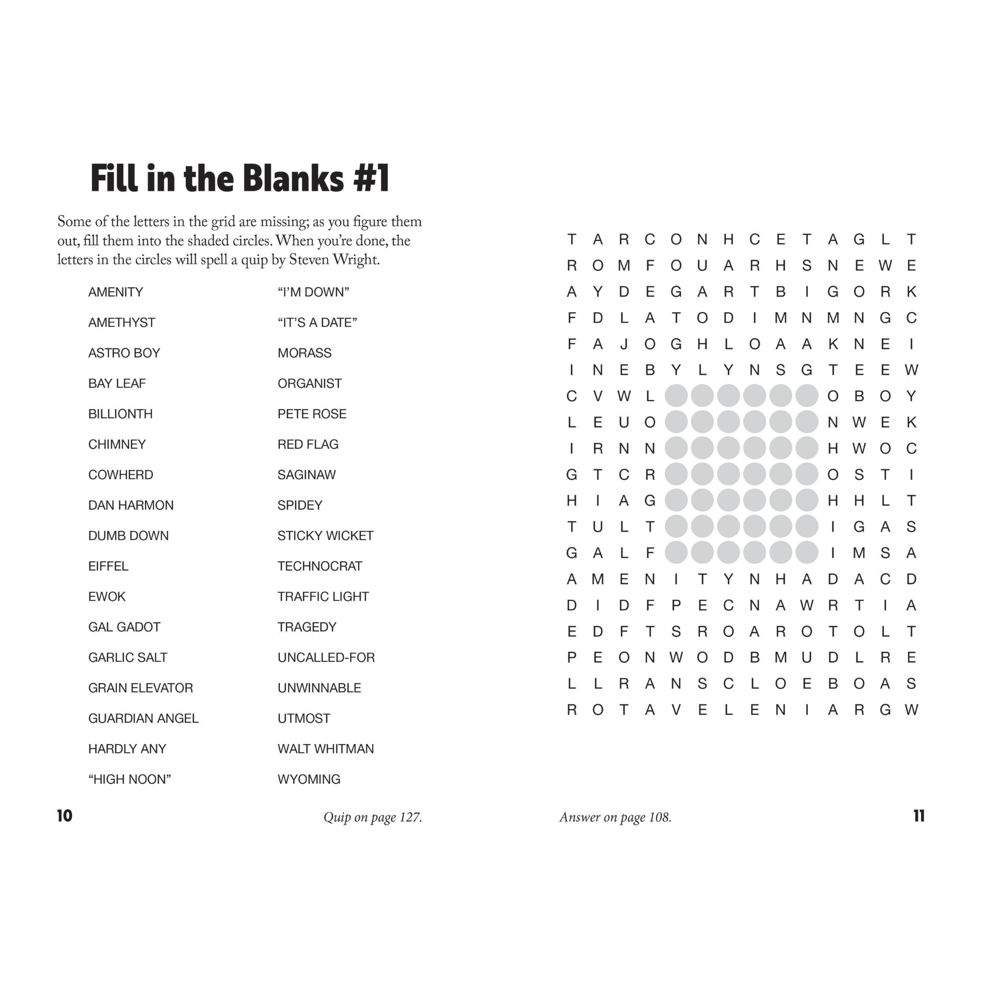 Curiously Quirky Word Searches