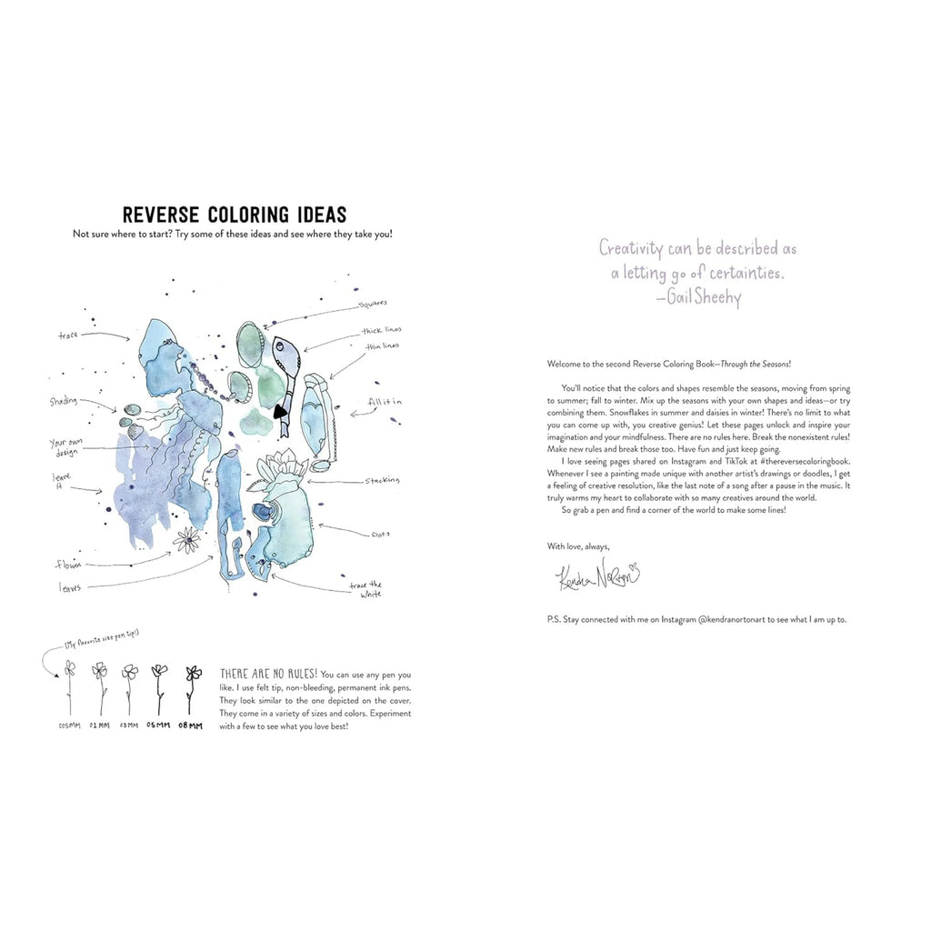 The Reverse Coloring Book: Through the Seasons - Image 3