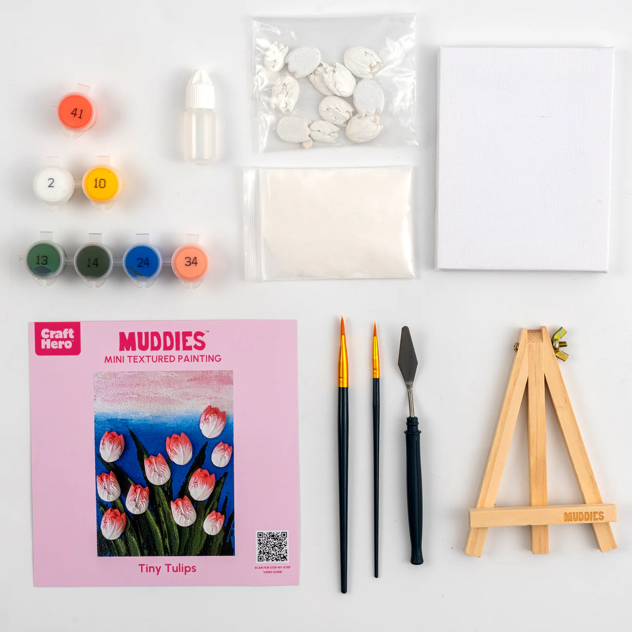 Tiny Tulips Textured Mini 3D Floral Art Kit