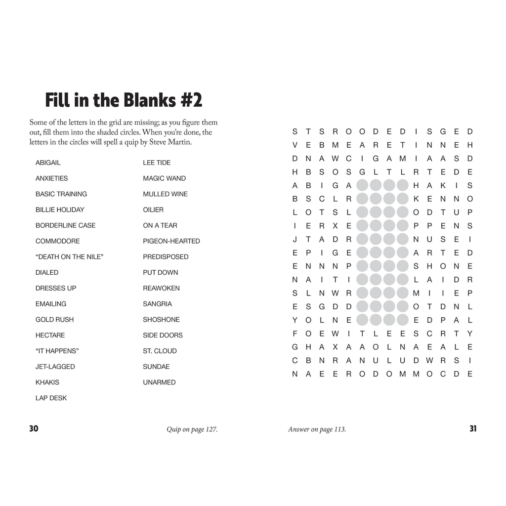 Curiously Quirky Word Searches