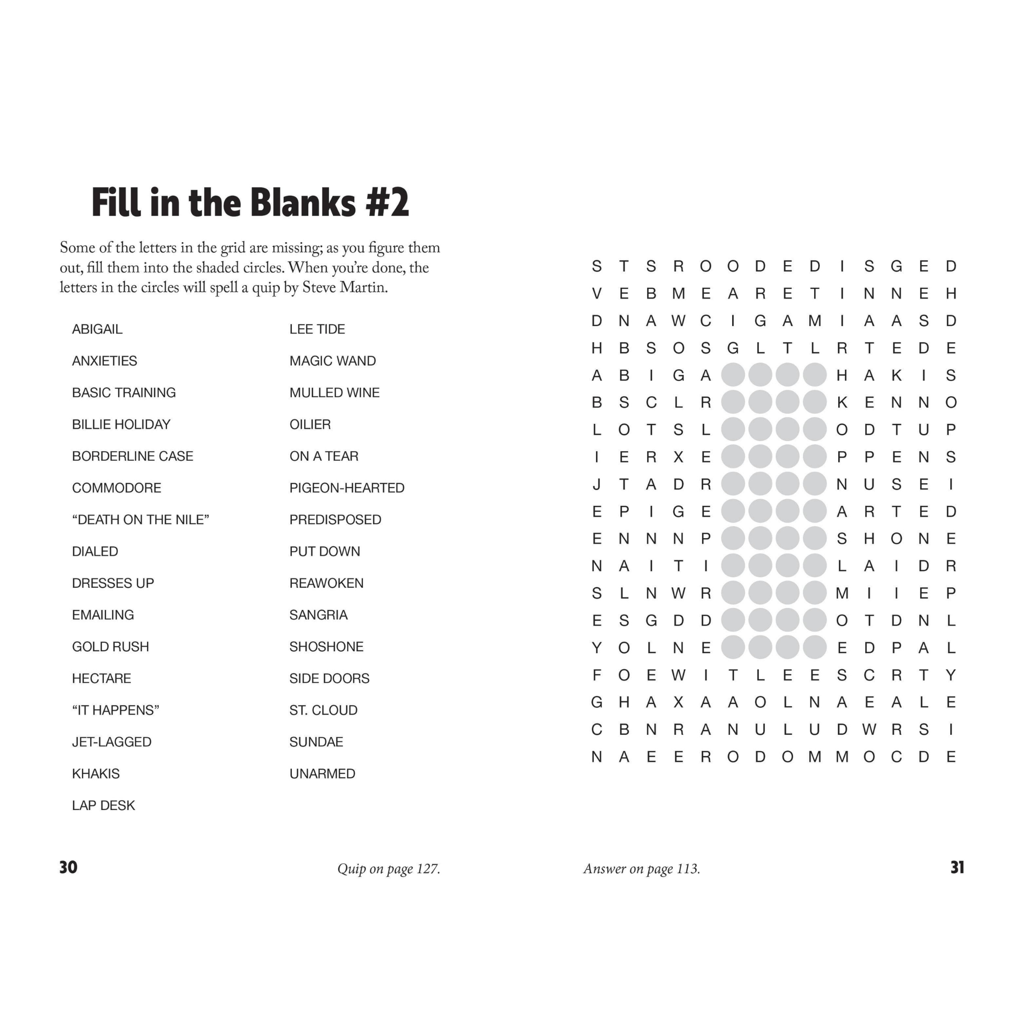 Curiously Quirky Word Searches