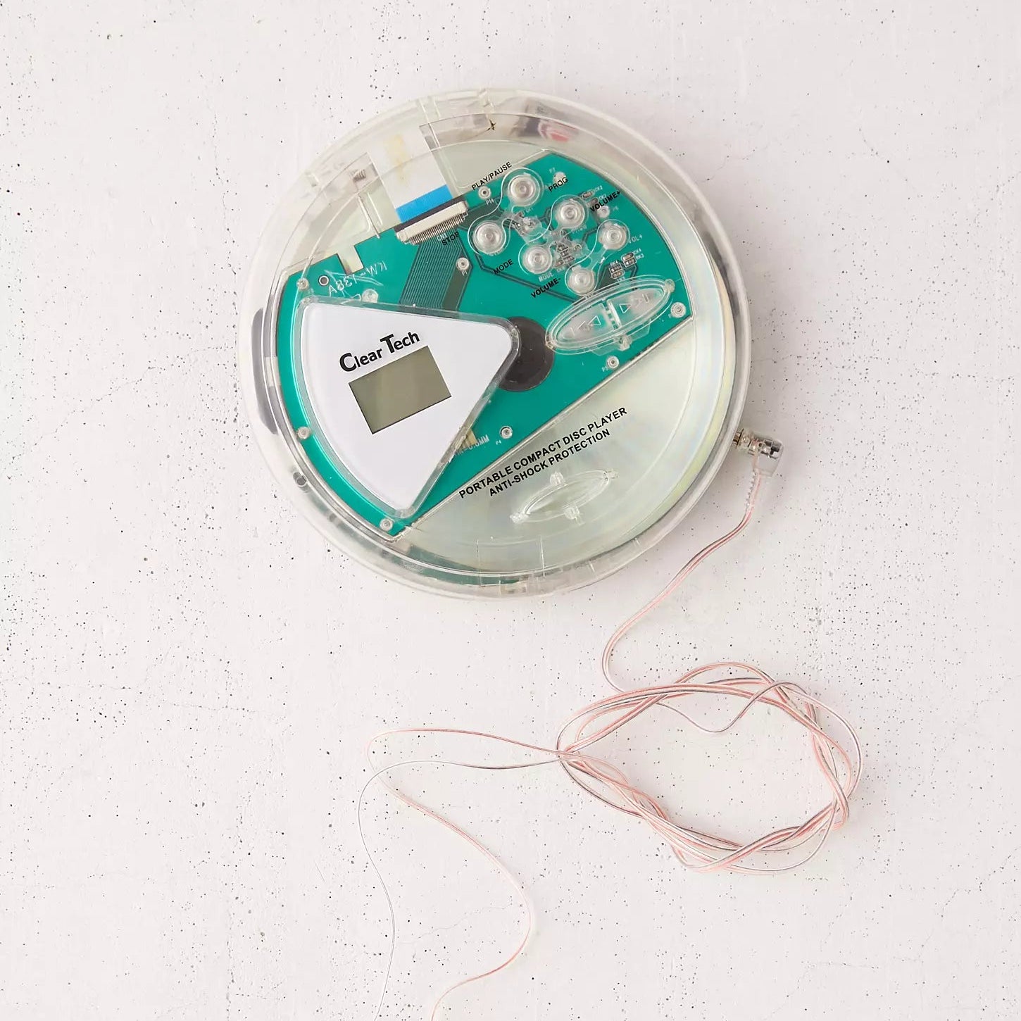 Clear Tech Retro CD Player