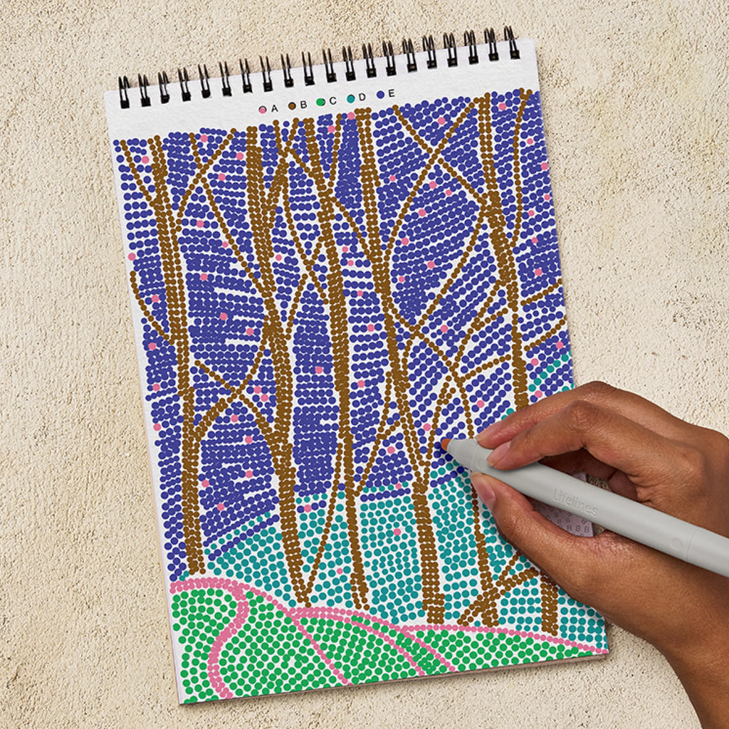 Dot-By-Letter Landscapes FlowArt Pads
