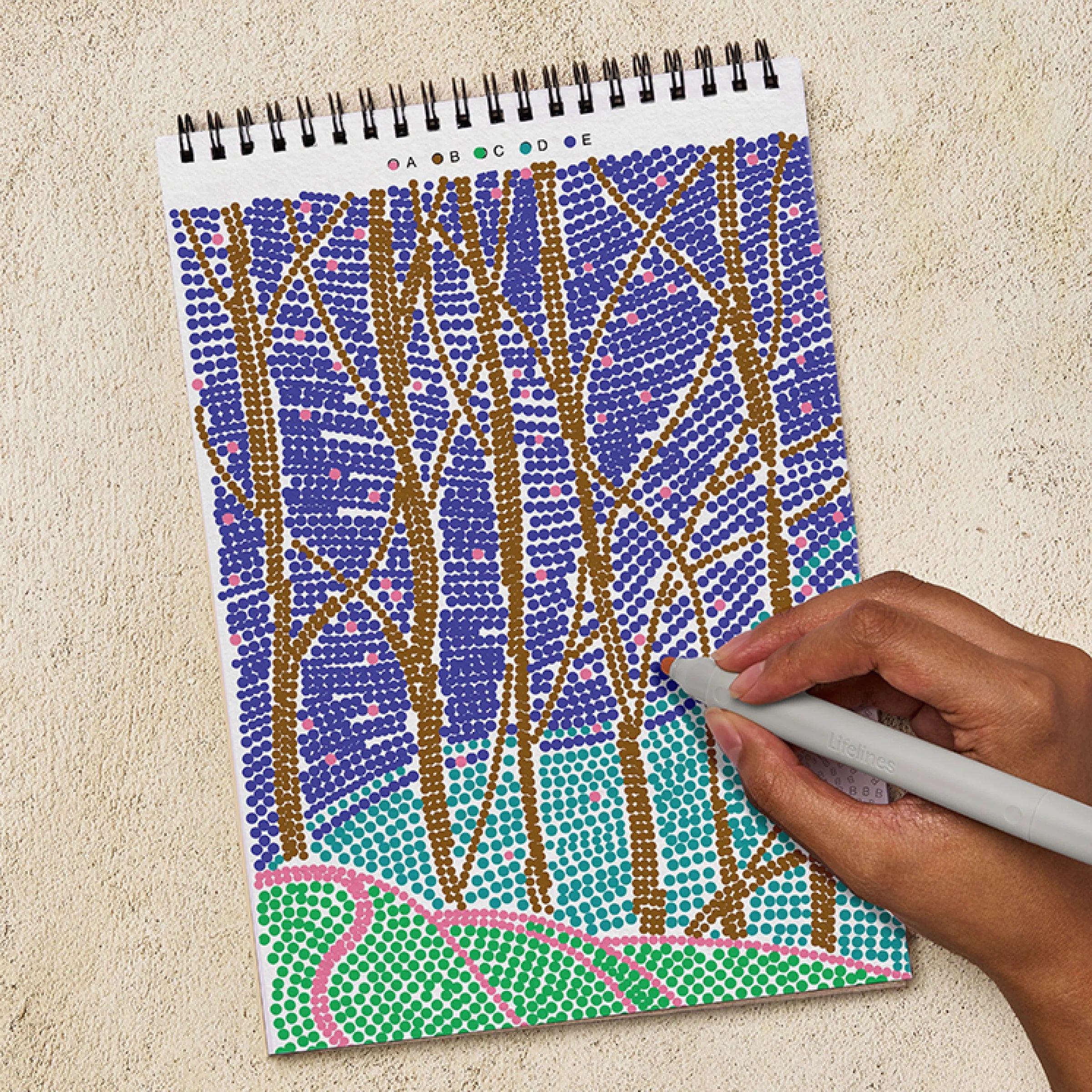 Dot-By-Letter Landscapes FlowArt Pads