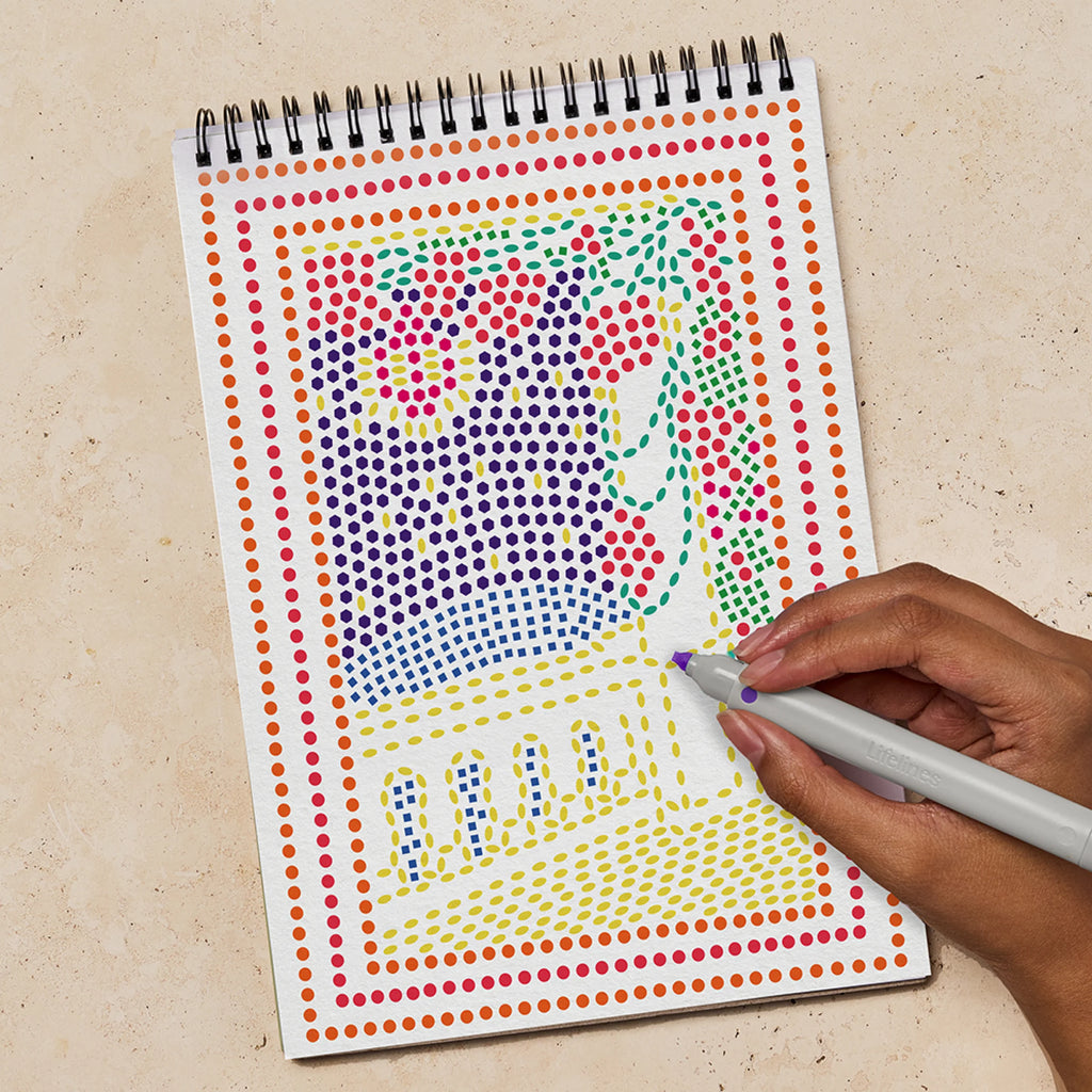 Dot-By-Letter Mediterranean FlowArt Pads