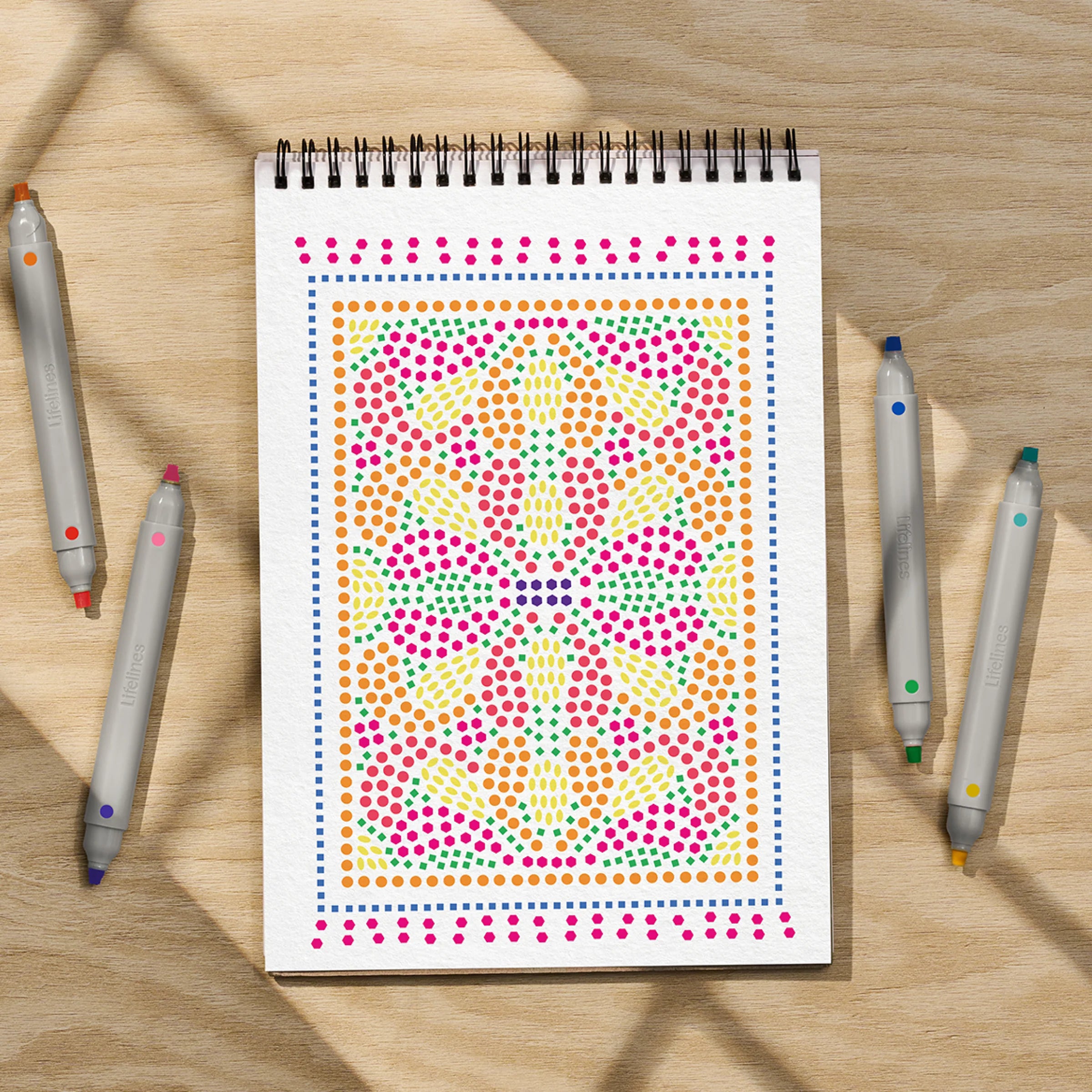 Dot-By-Letter Mediterranean FlowArt Pads