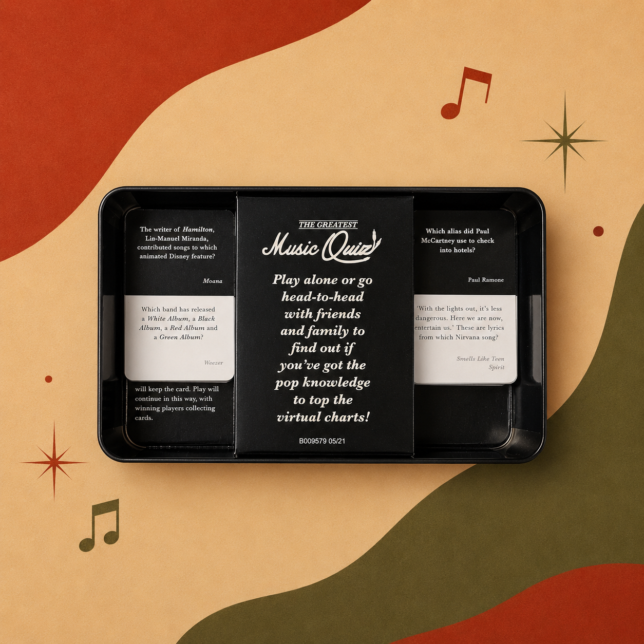 The Greatest Music Quiz Tin Trivia Game