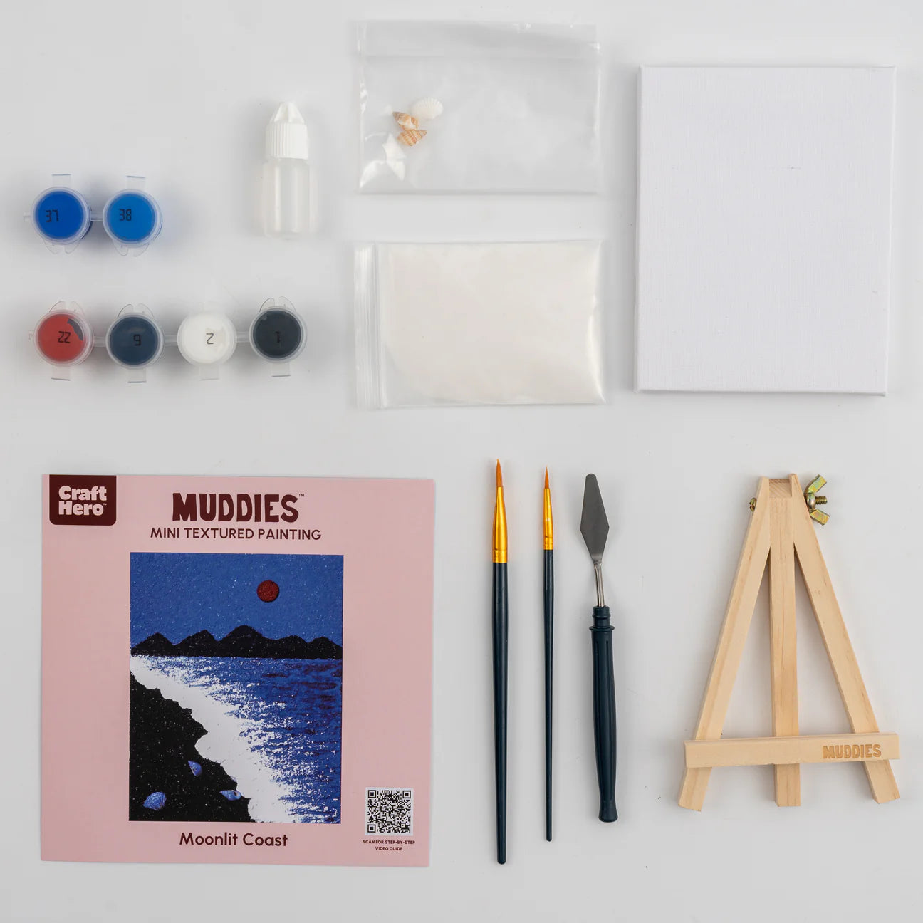 Moonlit Coast Textured Mini 3D Beach Art Kit