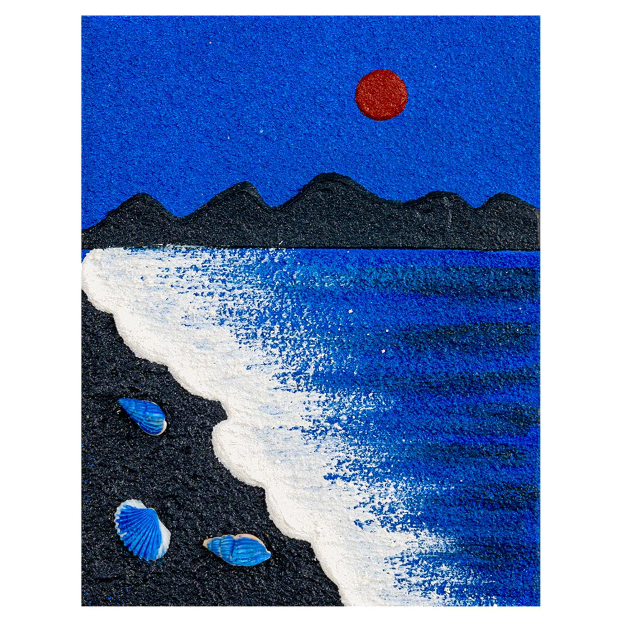 Moonlit Coast Textured Mini 3D Beach Art Kit