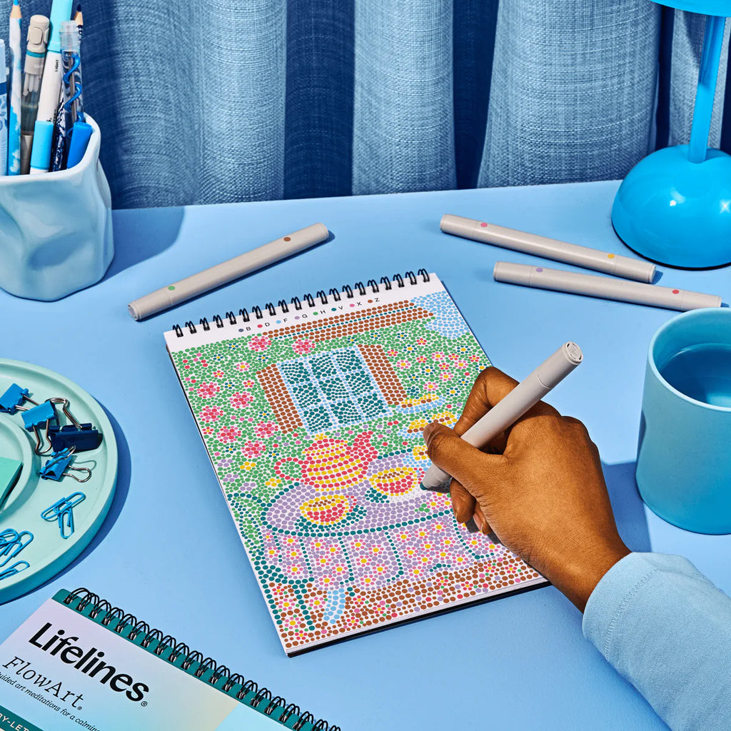 Dot-By-Letter Cozy Cottage FlowArt Pads
