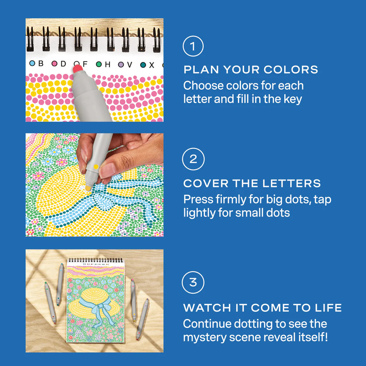 Dot-By-Letter Cozy Cottage FlowArt Pads