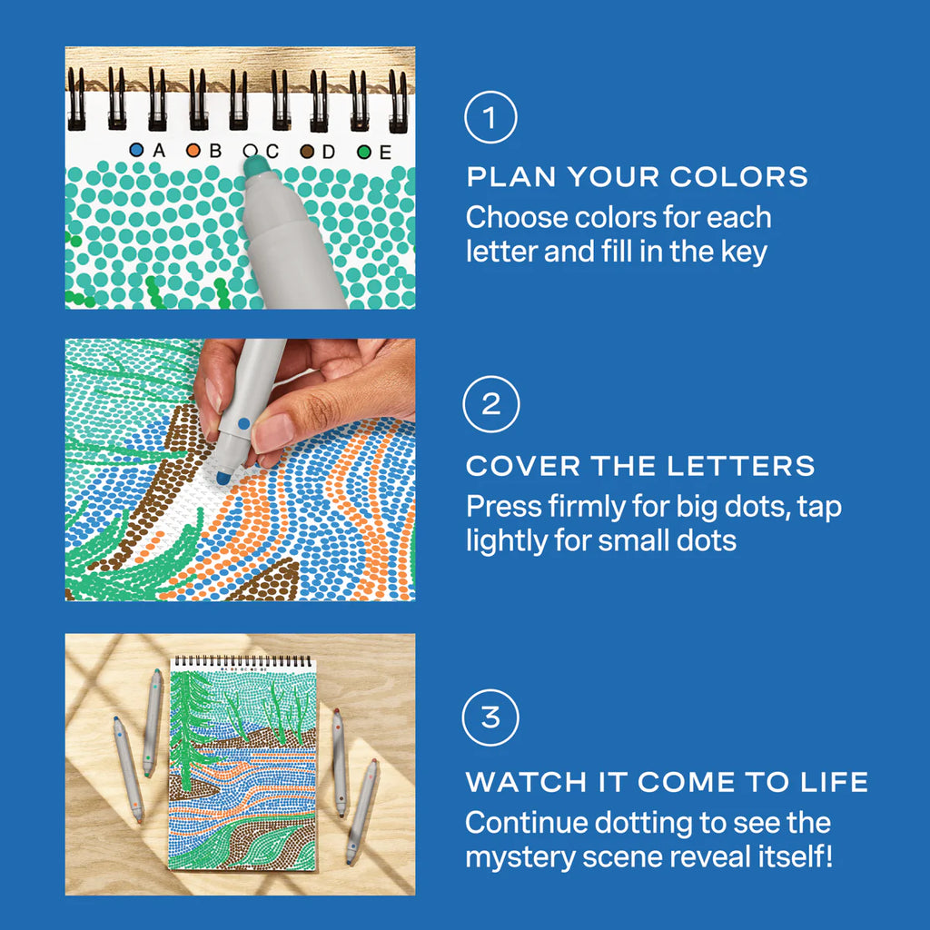 Dot-By-Letter Landscapes FlowArt Pads