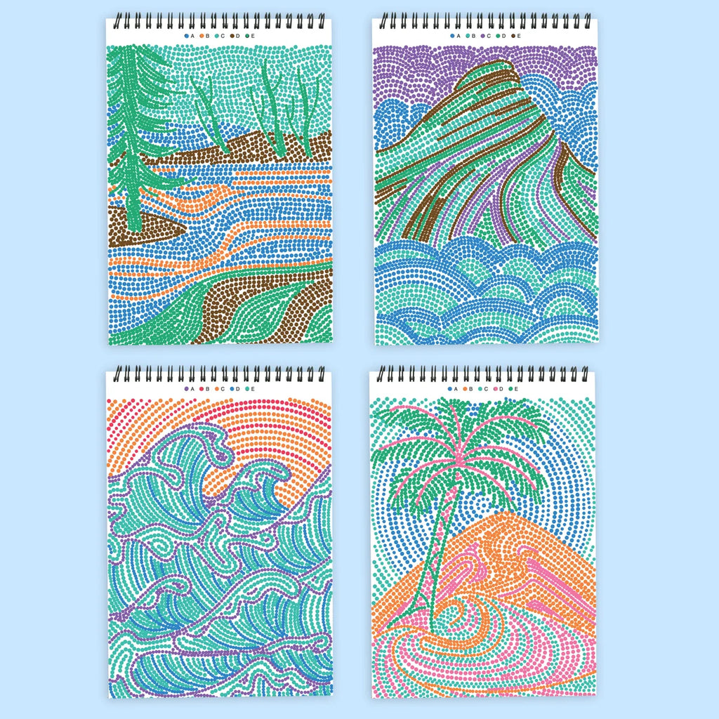 Dot-By-Letter Landscapes FlowArt Pads