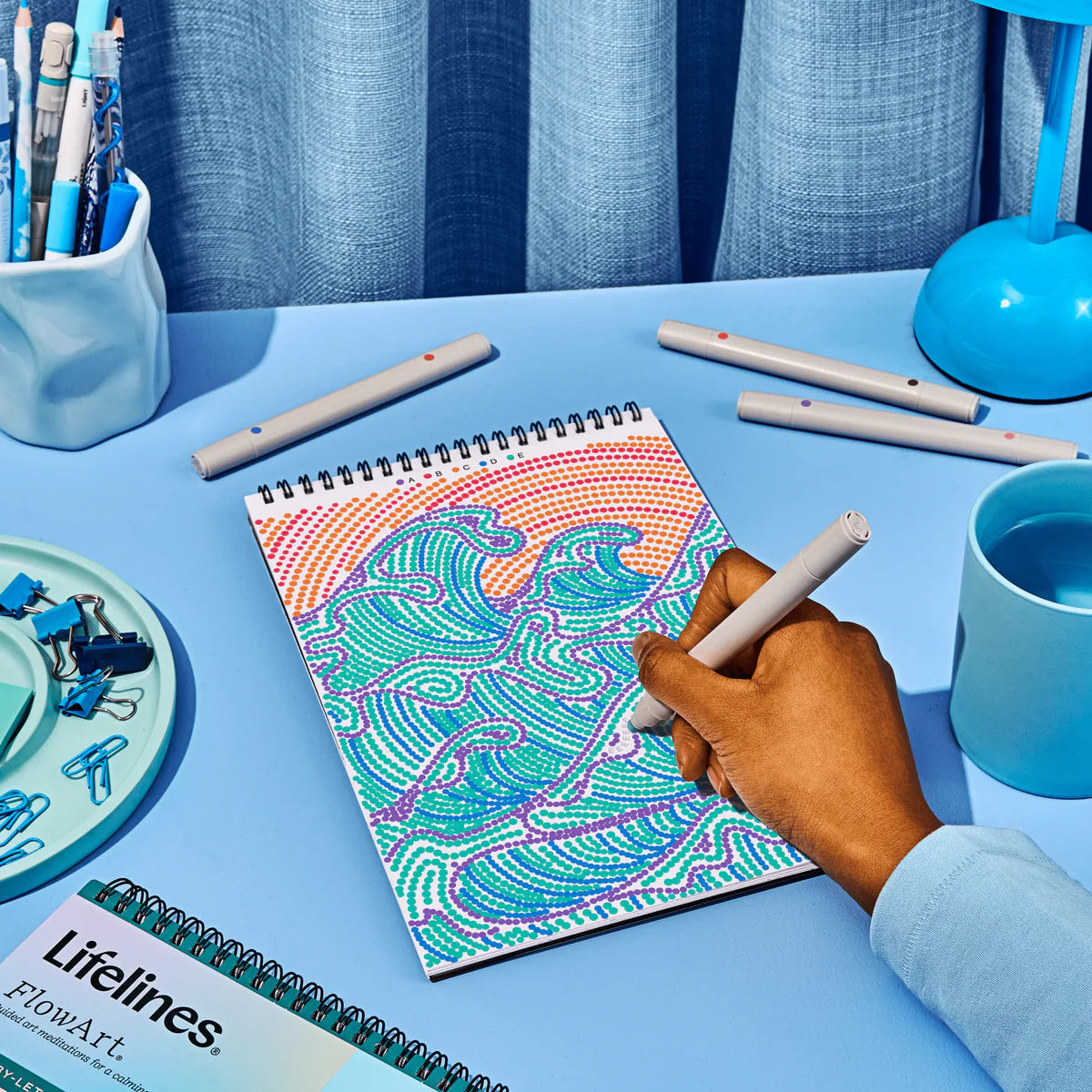 Dot-By-Letter Landscapes FlowArt Pads