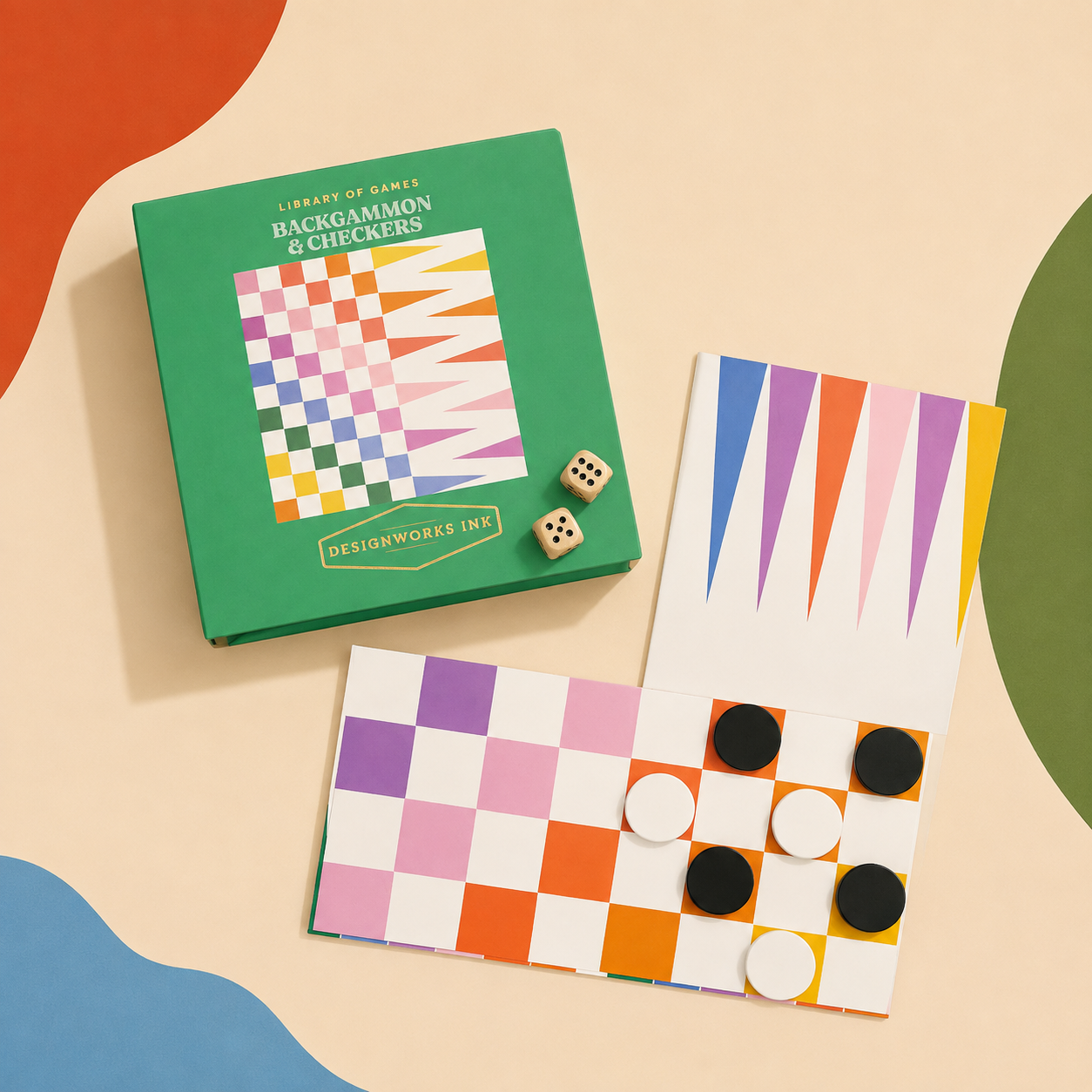 Backgammon & Checkers Games Set