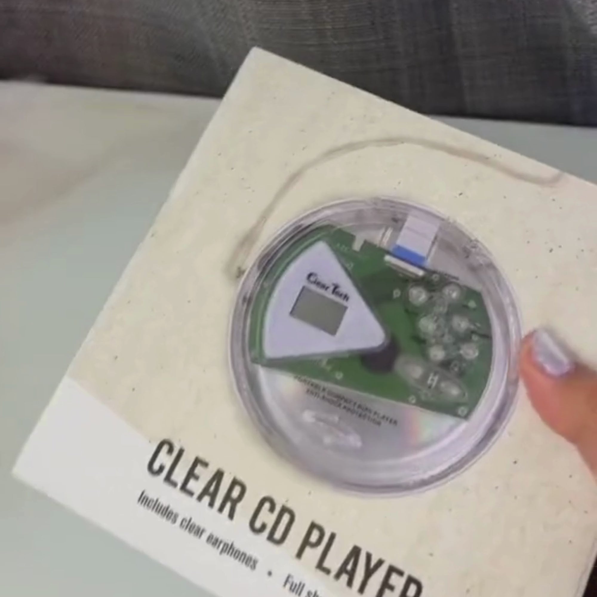Clear Tech Retro CD Player