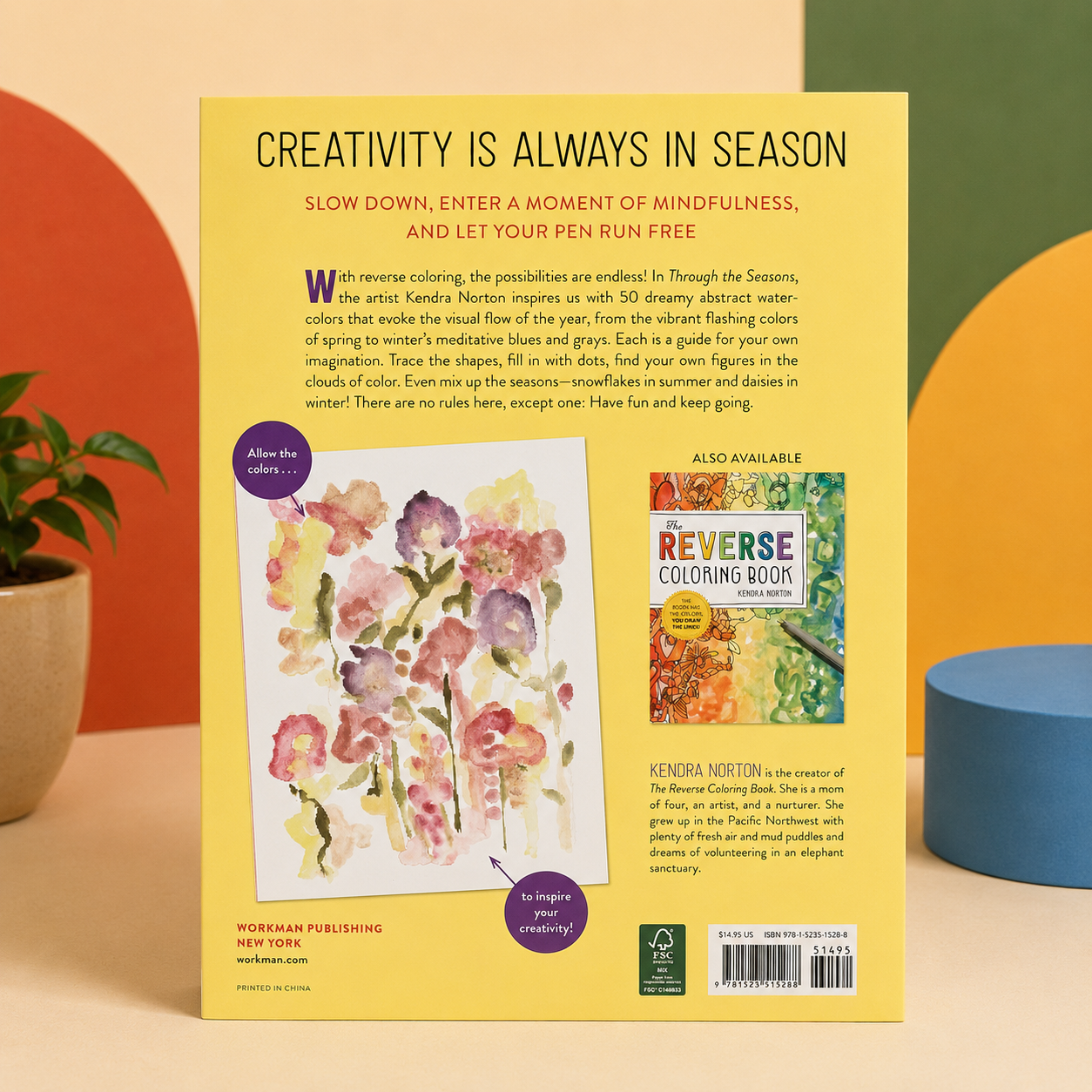The Reverse Coloring Book: Through the Seasons